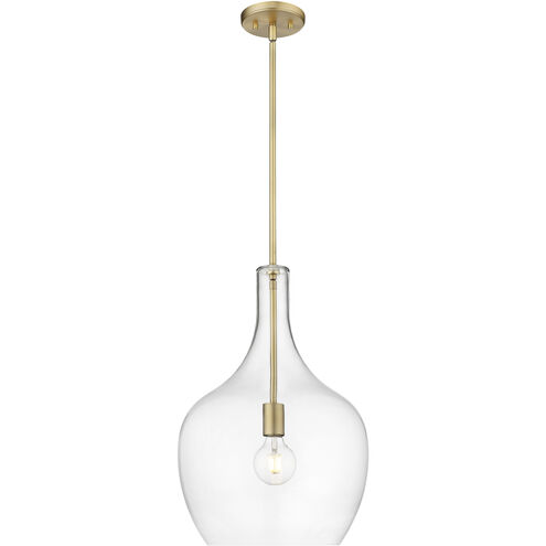 Lamara 1 Light 15 inch Vintage Brass Pendant Ceiling Light